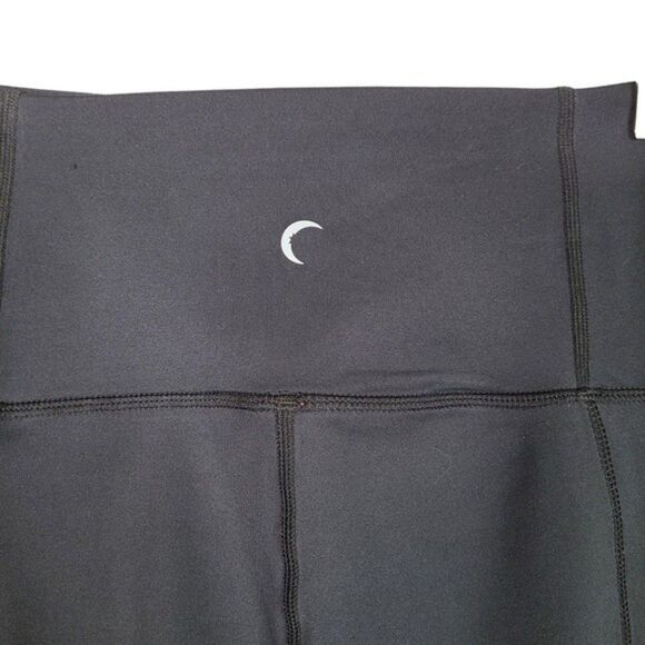 ZYIA Pants Womens 4 Black Light n Luxe Mesh Hi Rise Capri Leggings Active - Picture 7 of 11